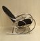 French Modernist Chrome and Jersey Knit Rocking Chair, 1970s 3