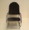 French Modernist Chrome and Jersey Knit Rocking Chair, 1970s 2