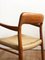 Danish Teak and Paper Cord Armchair by Niels Otto Møller for J.L. Møllers, 1960s 12