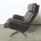 Vintage Leather Lounge Chair with Ottoman, 1970s, Set of 2 10