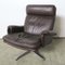Set of Vintage Leather Lounge Chair with Ottoman, 1970s 11
