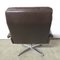 Vintage Leather Lounge Chair with Ottoman, 1970s, Set of 2 9