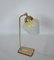 Modernist Brass and Glass Table Lamp, 1960s, Image 4