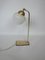 Modernist Brass and Glass Table Lamp, 1960s, Image 1