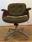 German Leather and Oak D49 Desk Chair by Hans Könecke for Tecta, 1950s 3