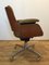 German Leather and Oak D49 Desk Chair by Hans Könecke for Tecta, 1950s 6