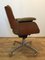 German Leather and Oak D49 Desk Chair by Hans Könecke for Tecta, 1950s, Image 6