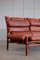 Vintage Brass and Leather Sofa by Arne Norell for Arne Norell AB, 1960s 8