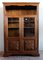 Vintage Hand-Crafted Italian Walnut Bookcase Cabinet, 1980s 1