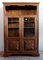 Vintage Hand-Crafted Italian Walnut Bookcase Cabinet, 1980s, Image 1