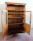 Vintage Hand-Crafted Italian Walnut Bookcase Cabinet, 1980s, Image 2