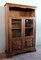 Vintage Hand-Crafted Italian Walnut Bookcase Cabinet, 1980s, Image 5