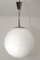Vintage Bauhaus Style Opaline Glass Globe Ceiling Lamp, 1950s 1