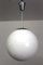 Vintage Bauhaus Style Opaline Glass Globe Ceiling Lamp, 1950s 5