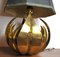 Italienische Mid-Century Blumen Tischlampe aus Messing, 1960er 9