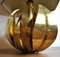 Mid-Century Italian Brass Flower Table Lamp, 1960s 8