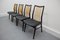 German Skai and Wood Dining Chairs, 1950s, Set of 4 3