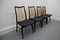 German Skai and Wood Dining Chairs, 1950s, Set of 4 6