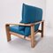 Modernist Fabric & Wood Lounge Chair from Rolf Benz, 1970s 6