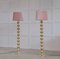 Scandinavian Modern Brass Floor Lamps, 1960s, Set of 2 12