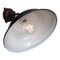 Industrial Black Enameled Cast Iron Wall Light, 1950s, Image 3