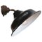 Industrial Black Enameled Cast Iron Wall Light, 1950s, Image 2