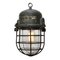 Industrial Grey Cast Aluminium Ceiling Lamp, 1950s 1