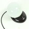 Mid-Century Bakelite & White Opaline Glass Ball Table Lamp 3