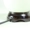 Mid-Century Bakelite & White Opaline Glass Ball Table Lamp, Image 4