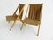 Oak Garden Chairs from Victoria Möbel, 1950s, Set of 2, Image 2