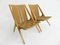 Oak Garden Chairs from Victoria Möbel, 1950s, Set of 2, Image 1