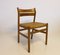 Danish Oak and Paper Cord Dining Chairs, 1960s, Set of 4 3