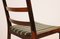 Scandinavian Modern Danish Fabric and Rosewood Dining Chairs, 1960s, Set of 4, Image 6