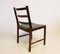 Scandinavian Modern Danish Fabric and Rosewood Dining Chairs, 1960s, Set of 4, Image 4