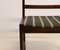 Scandinavian Modern Danish Fabric and Rosewood Dining Chairs, 1960s, Set of 4, Image 5