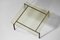 Steel and Sandblasted Glass Coffee Table, 1950s 7