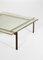 Steel and Sandblasted Glass Coffee Table, 1950s 10