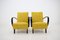 Beech and Fabric Armchairs by Jindřich Halabala, 1950s, Set of 2 8