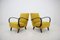 Beech and Fabric Armchairs by Jindřich Halabala, 1950s, Set of 2 1