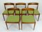 Dänische Esszimmerstühle mit Gestell aus Teak & Sitz mit Wollbezug von Fritz Hansen, 1960er, 5er Set 7