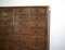 Large Antique French Pine Industrial Hardware Cabinet, Image 8