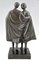 Sculpture de Nus Féminins avec Cape Art Déco en Bronze par Pierre Lenoir pour Meroni Radice, France, 1920s 5