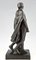 Sculpture de Nus Féminins avec Cape Art Déco en Bronze par Pierre Lenoir pour Meroni Radice, France, 1920s 7