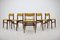 Danish Fabric and Teak Dining Chairs, 1960s, Set of 6, Image 10