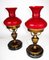 Vintage Library Table Lamps, Set of 2, Image 5