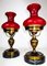 Vintage Library Table Lamps, Set of 2 1