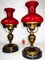 Vintage Library Table Lamps, Set of 2 2