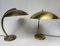 Art Deco German Brass Table Lamps from JBS Joseph Brumberg Sundern, Set of 2 2