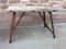 French Iron and Oak Industrial Console Table, 1950s 1