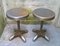 Italienische Vintage Vintage Metall Hocker, 1930er, 2er Set 1